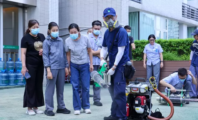 衛生局舉辦「滅蚊技術應用培訓」。澳門政府新聞局圖片