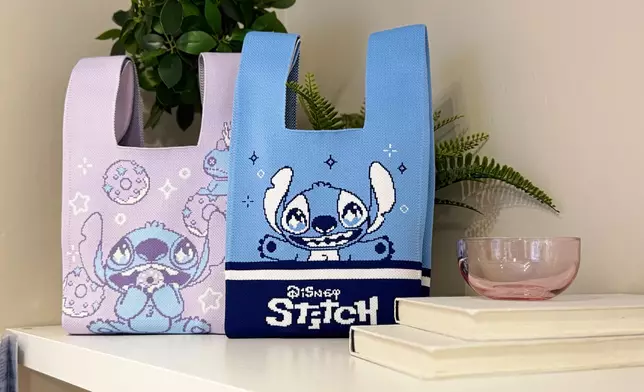 UHA味覺糖 x 史迪仔限定優惠裝連 日式針織手挽袋1個 (共兩款設計) 零售價$69.9