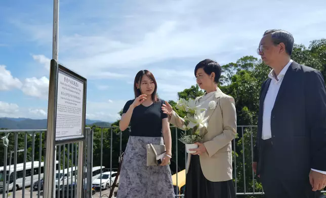 何永賢到訪抗戰舊址。何永賢FB圖片