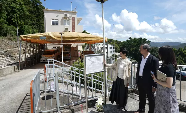 何永賢到訪抗戰舊址。何永賢FB圖片