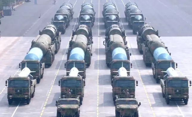核導彈第一方隊。央視截圖