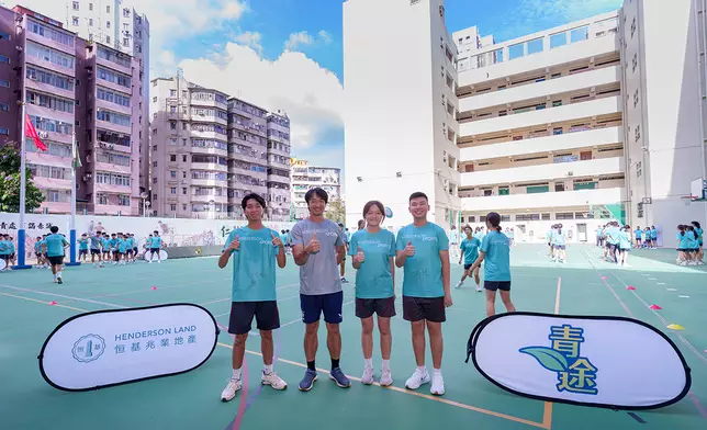 約120名 學生參與「Henderson Sports」第一堂訓練課程。