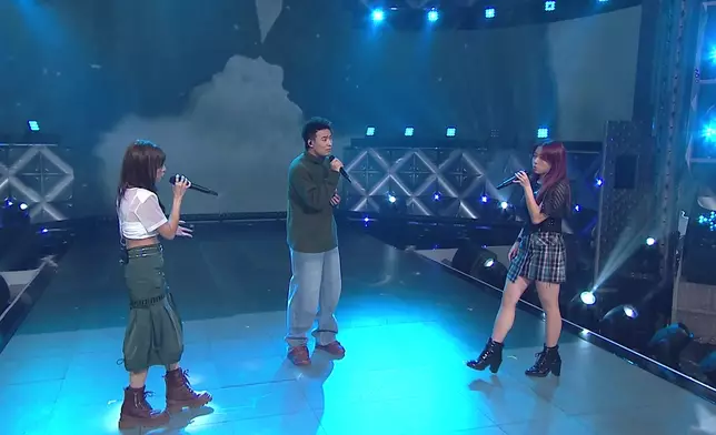 張津銘以渣男為setting，與穎喬Ziva、周智敏Emily大玩「三角戀Concept」演繹楊千嬅Medley。