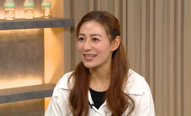 江若琳直言自己生BB之前，老公一直抱著輕鬆的心態來面對。