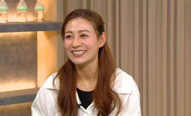 江若琳直指老公緊張囝囝的程度是可以用誇張來形容。