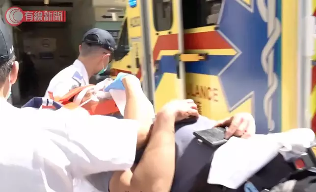 傷者送院搶救。有線新聞圖片