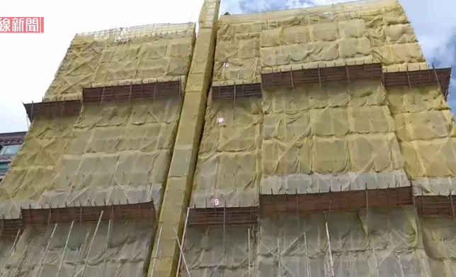 出事地盤位於廣播道。有線新聞圖片