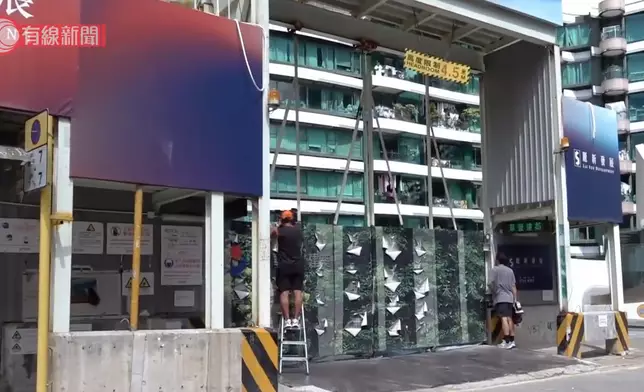 現場為廣播道一住宅地盤。有線新聞圖片