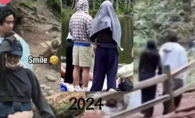 Jennie被拍到與Nico同遊加拿大。 網上圖片