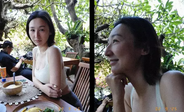 高Ling近日飛到峇里度假。