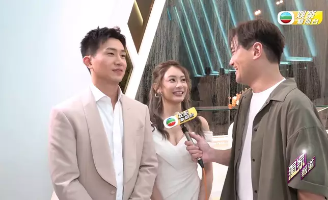 Sophie同GM配對成功後，接受娛樂新聞台訪問時依然好緊張。