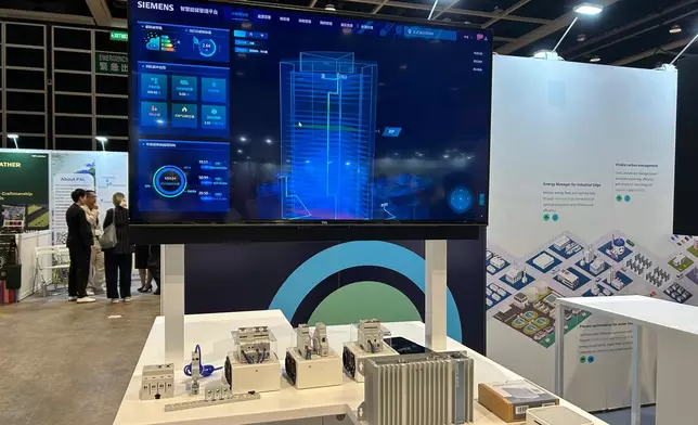 西門子展示智慧能源管理平台。