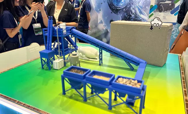 利用環保磚儲存二氧化碳，每平方米的生態磚可以吸收約2公斤的二氧化碳。