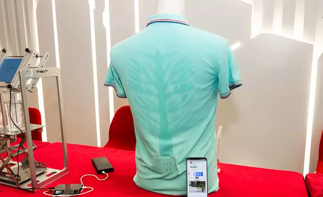 iActive™智能運動服引入低電壓驅動人工汗腺及汗區映射的根狀液體輸運網路，以液滴形式快速排出汗液，大幅減輕重量與黏膩感，保持皮膚乾爽透氣。