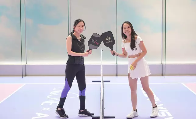 甘比現身試玩大熱Pickleball。