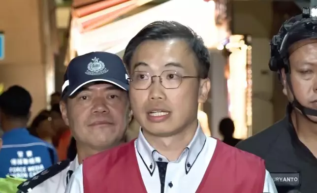 東區民政事務專員黎旨軒。香港警察FB