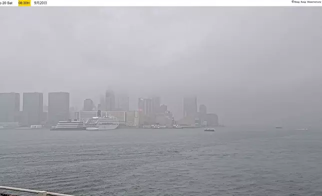 各區實時天氣照片。天文台FB圖片