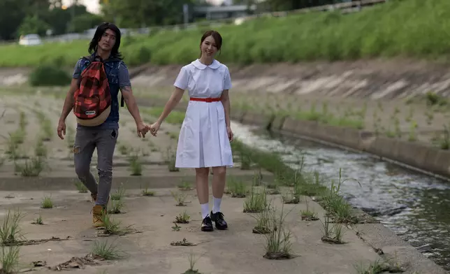 孫慧雪著校服演叛逆學生。