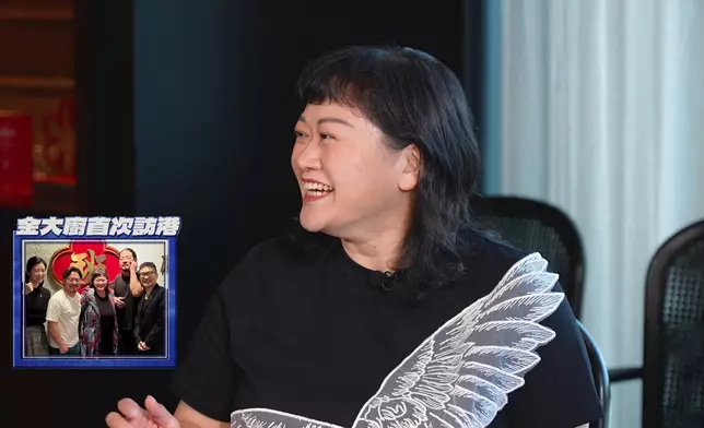 Agnes招呼金主廚品嚐「陳皮宴」。