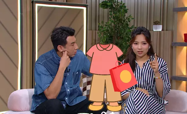 浩南認為最具代表師奶裝束的是手上拿著一個購物袋。