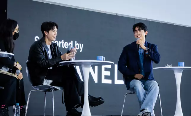 許光漢、玉澤演在釜山影展同台對談。