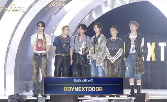 BOYNEXTDOOR奪Artist of the Year及World Best Wave兩獎。