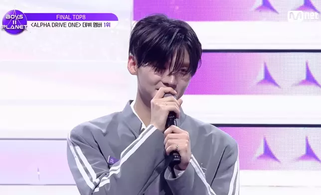 李相沅在說感言期間一度感性落淚。影片截圖