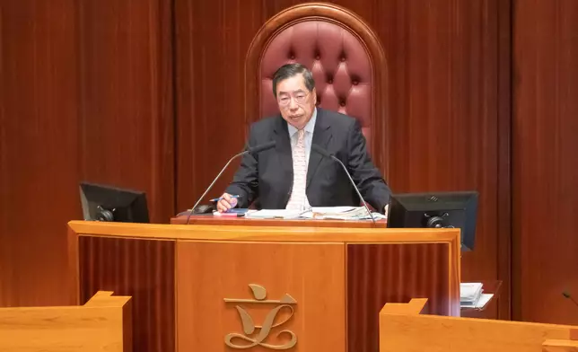 梁君彥。立法會圖片