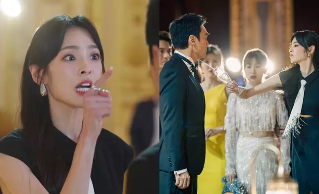 陳楨怡不單大鬧父親鍾鎮濤X街，更用酒怒潑鍾鎮濤。