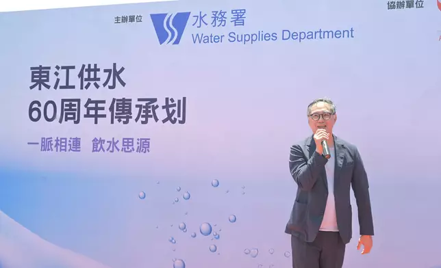 發展局常任秘書長（工務）劉俊傑為活動致辭。政府新聞處圖片