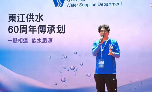 水務署署長黃恩諾為活動致辭。 政府新聞處圖片