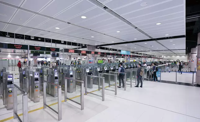 落馬洲支線管制站。入境處資料圖片