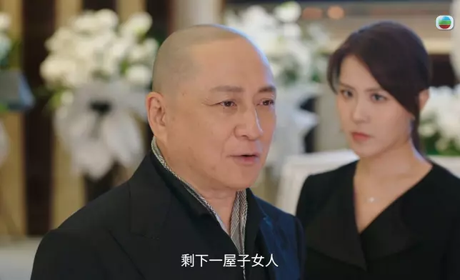 湯鎮業亂入王家追思會、大講風涼話「剩番一屋女人，閂埋門慢慢喊」的場口，盡顯霸氣。