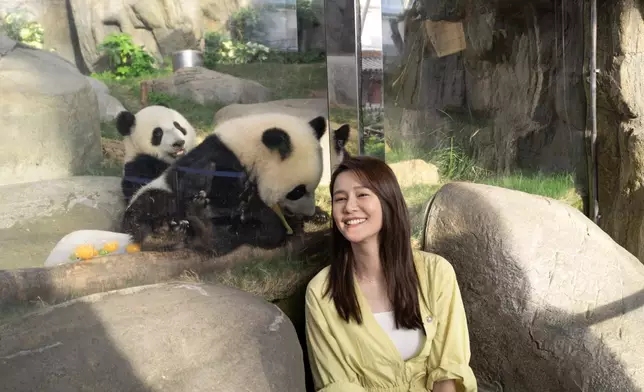 黃翠如分享與熊貓之間的特殊緣分。