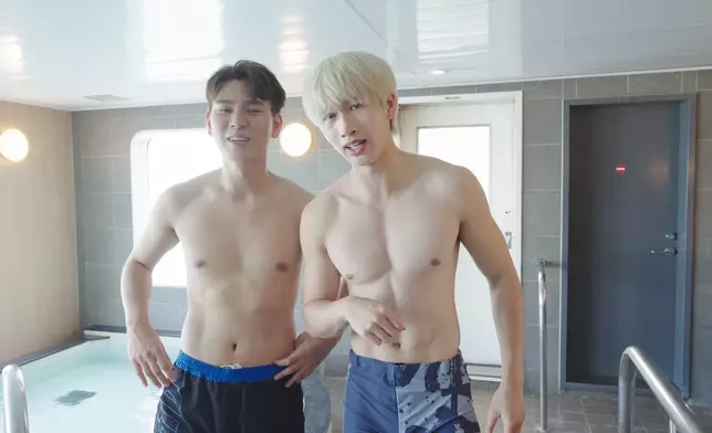 羊羊展示苦練多時的肌肉。