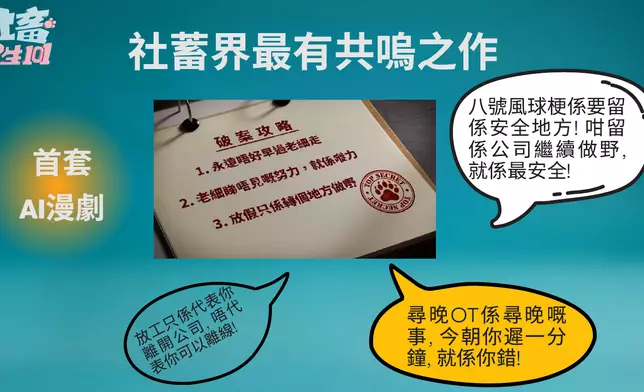 《社畜求生101》道盡打工仔辛酸。