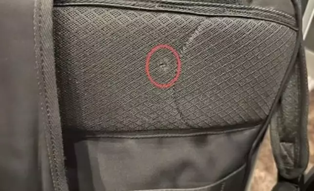 男子在巴西出差遭蒙面匪徒開槍射擊，幸獲背包手提電腦擋子彈保命。網上圖片