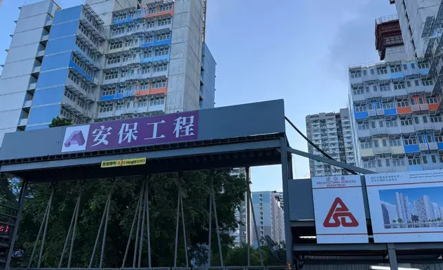 柴灣常安街簡約公屋地盤。巴士的報記者攝