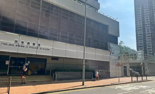 將軍澳警署。巴士的報記者攝