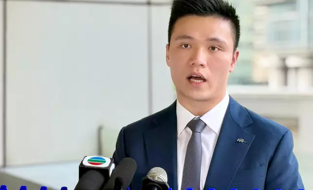 警方毒品調查科行動組高級督察陳力豪會見傳媒。