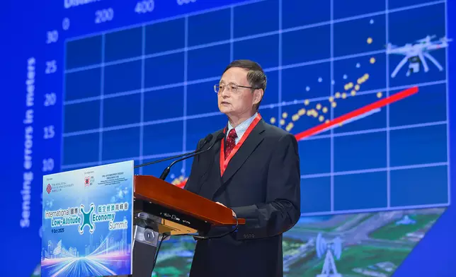 高峰會邀得中國電信集團首席科學家畢奇院士，以「築建航控服務智聯網 釋放低空經濟新潛能」為題發表主題演講。