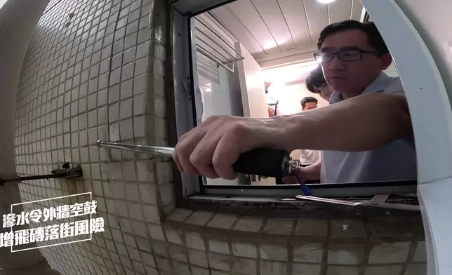 滲水樓宇隨時危及看似不關事的路人安全。