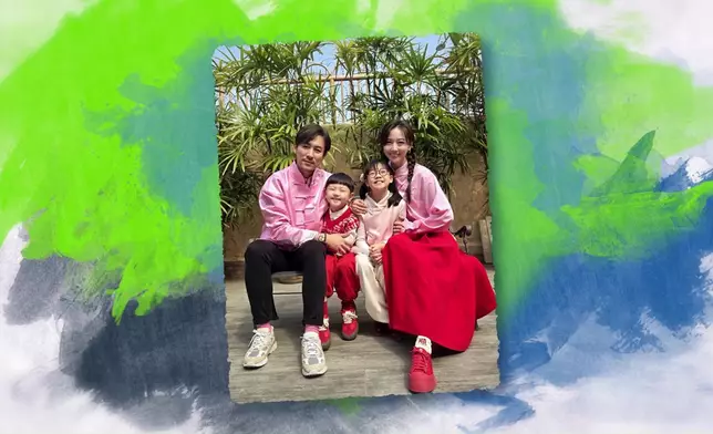 節目曝光了不少阿Shaun開心家庭照。