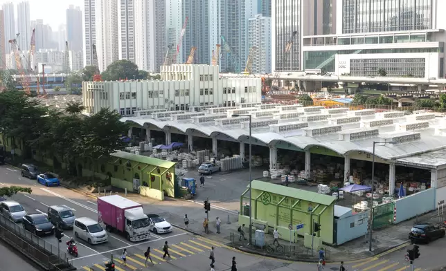 長沙灣蔬菜批發市場。政府圖片
