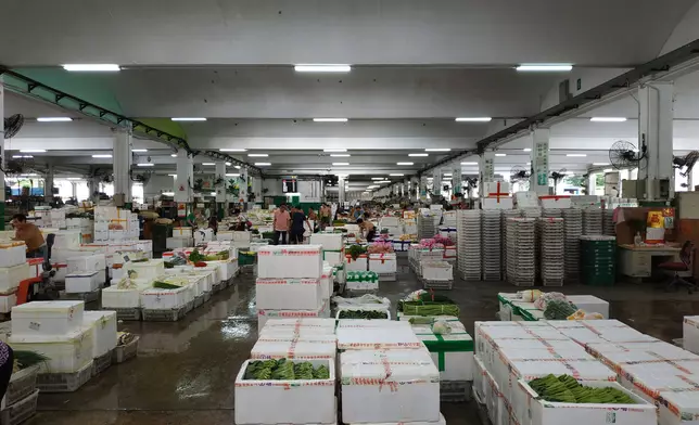 長沙灣蔬菜批發市場。政府圖片