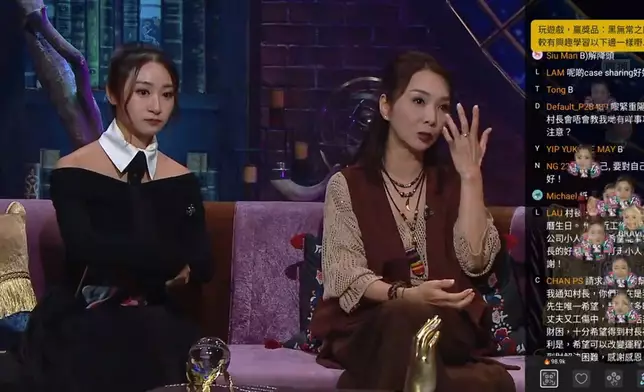 仟汶講到年青時的感情事，忍不住眼泛淚光。