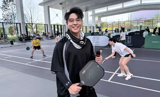 Alfred積極推廣匹克球，並因此認識不少新朋友。