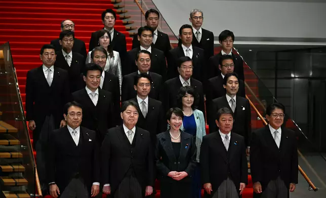 高市早苗內閣。AP圖片