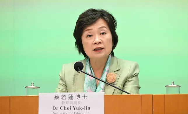 教育局局長蔡若蓮。蔡若蓮FB