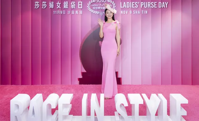 「莎莎婦女銀袋日2025」形象大使高海寧出席本年度莎莎婦女銀袋日記者招待會。